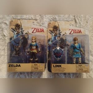 JAKKS Legend Of Zelda Link Master Sword And Shield & Zelda Sheikah Slate Lot